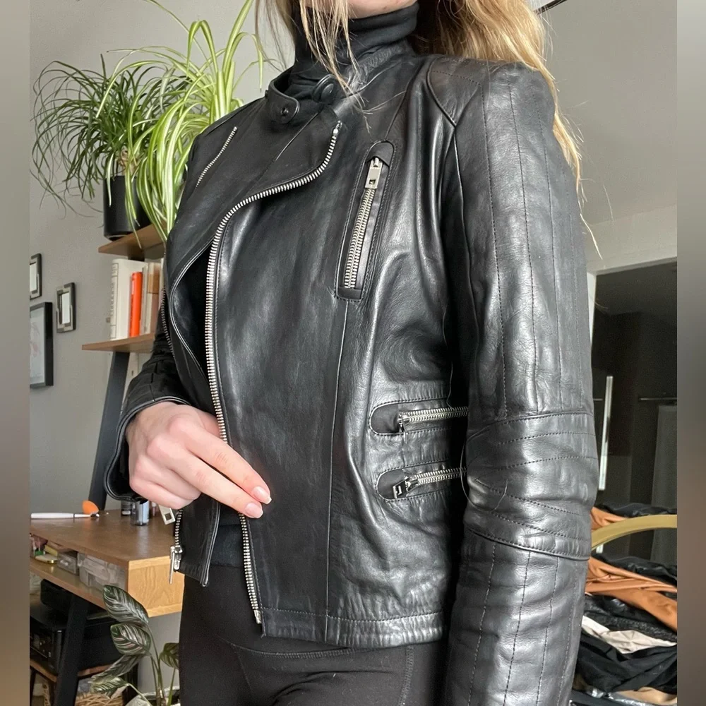 NWOT Rag & Bone Leather Motorcycle Jacket - Picture 6 of 15
